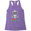 disc golf frisbee leaning on target basket innova Racerback Tank