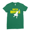 ride the rocket battle gaming Ladies Fitted T-Shirt