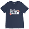 blessed mommy with flower white color V-Neck Tee