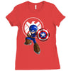 mega capt Ladies Fitted T-Shirt