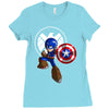 mega capt Ladies Fitted T-Shirt