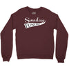 sunday funday (white) Crewneck Sweatshirt