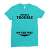 Double Trouble On The Way Ladies Fitted T-Shirt