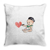 Cute Painter Throw Pillow