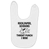 throat punch i win Baby Bibs