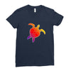 Sea Turtle Ladies Fitted T-Shirt
