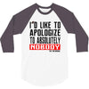 conor mcgregor apologize ufc mma notorious 3/4 Sleeve Shirt