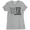v8 global warming Ladies Fitted T-Shirt