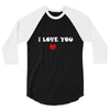 i love you (2) 3/4 Sleeve Shirt