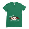 October Peeking Out Baby Boy Ladies Fitted T-Shirt