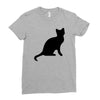 cat black had Ladies Fitted T-Shirt