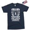 Never Underestimate The Strength Of A Lung Cancer Warrior Exclusive T-shirt
