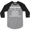 Capricorn Woman 3/4 Sleeve Shirt