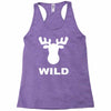 wild animal funny Racerback Tank
