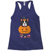 haloween french bulldog Racerback Tank