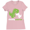 daddysaurus dinosaur dino Ladies Fitted T-Shirt