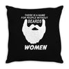 people without beard Throw Pillow
