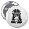 monkey in the motorcycle Pin-back button