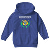 reindeer christmas Youth Hoodie