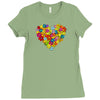 color flower Ladies Fitted T-Shirt