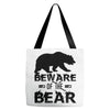 Beware Of The Bear Tote Bags