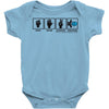 rock paper scissors hadouken Baby Onesie
