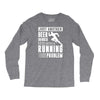 beer drinker with a running problem Long Sleeve Shirts