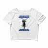 funny , fourtwo wheels, ideal gift, birthday present Crop Top