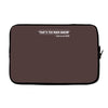 too much bacon funny Laptop sleeve