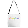 LGBT Heartbeat Adjustable Strap Totes