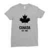 Canada Established 1867 Ladies Fitted T-Shirt