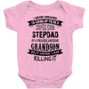 Super Cool Stepdad Of A Freaking Awesome Grandson Baby Onesie