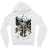 natural collapse Zipper Hoodie