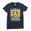 proud dad of a freaking awesome teacher. (yes she bought me this). fat Ladies Fitted T-Shirt