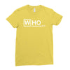 doctor who m.d   vintage retro tv show fan dr Ladies Fitted T-Shirt