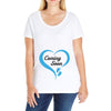 coming soon baby boy maternity design Ladies Curvy T-Shirt