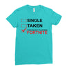 Too Busy Playing Fortnite Ladies Fitted T-Shirt