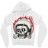 skull biker Zipper Hoodie