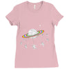 saturn go round Ladies Fitted T-Shirt