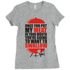 once you put my meat in your mouth t shirt tee funny grilling cook che Ladies Fitted T-Shirt