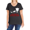 dart evolution stranger dustin tv show Ladies Curvy T-Shirt