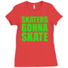 skaters Ladies Fitted T-Shirt