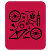 bike parts full suspension airfix model parts mens printed cotton Mousepad