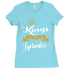 kings are born in september Ladies Fitted T-Shirt