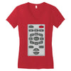 rude remote control, ideal funny birthday gift or present Women's V-Neck T-Shirt