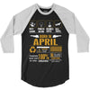 Born April  Multitasking Problem Solving Tees 3/4 Sleeve Shirt