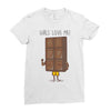 girls love me Ladies Fitted T-Shirt