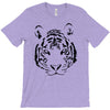 white tiger black print T-Shirt