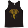 tribal print elephant geometric gold animals cool Tank Top