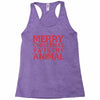 merry christmas ya filthy animal Racerback Tank